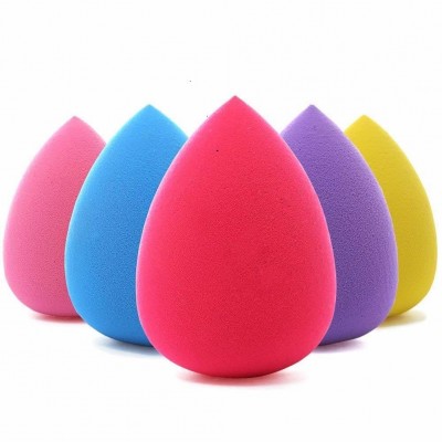 Hot Sale Blender Microfiber Latex And Soft Custom Single Packaging With Colorful Makeup Sponge